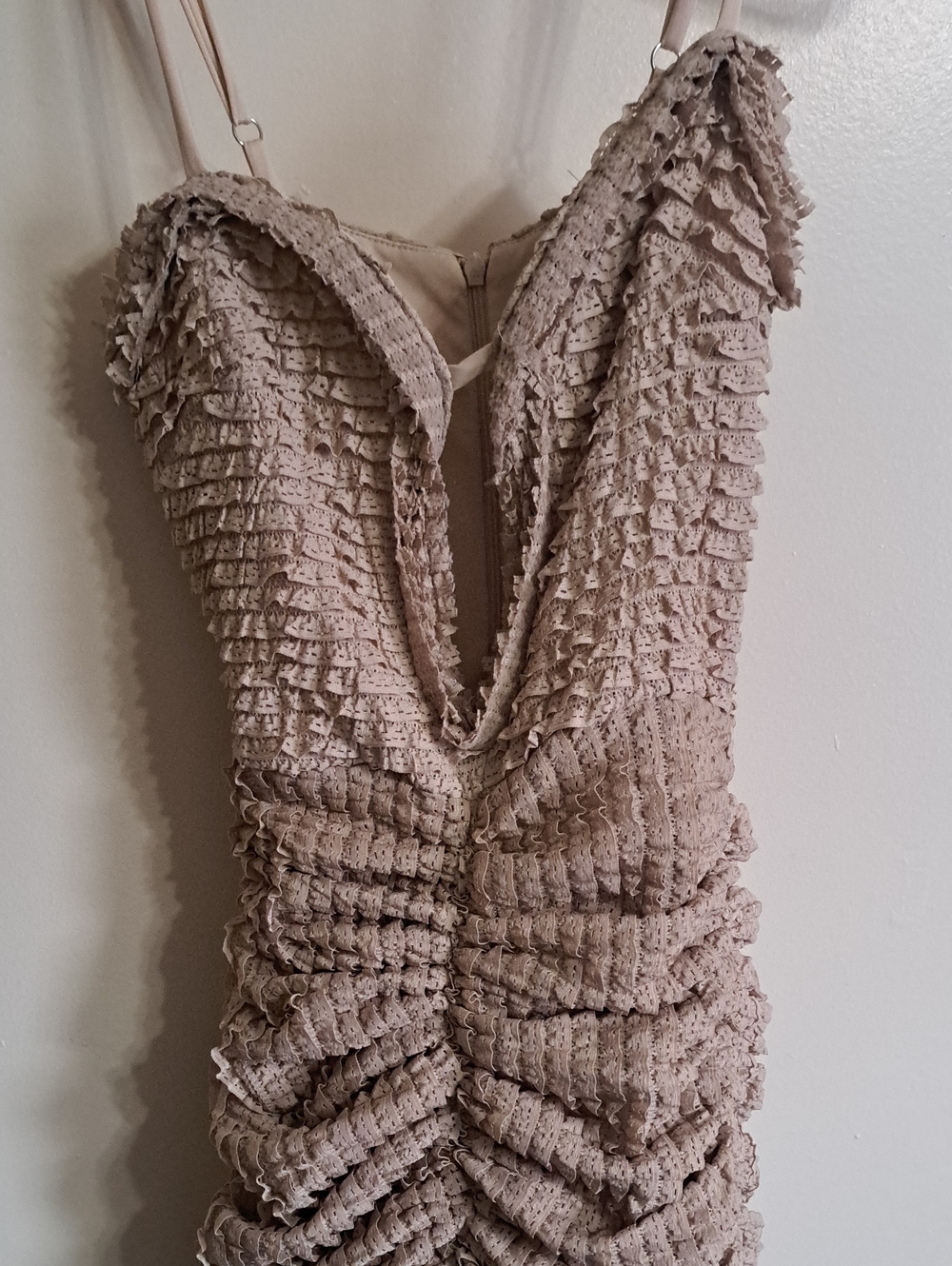 Fashion Nova Sunlit Escape Textured Maxi Dress XS